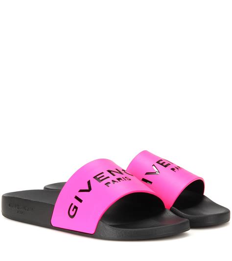 givenchy color block slide wedge calf leather sandal|Women's Designer Slides & Sandals .